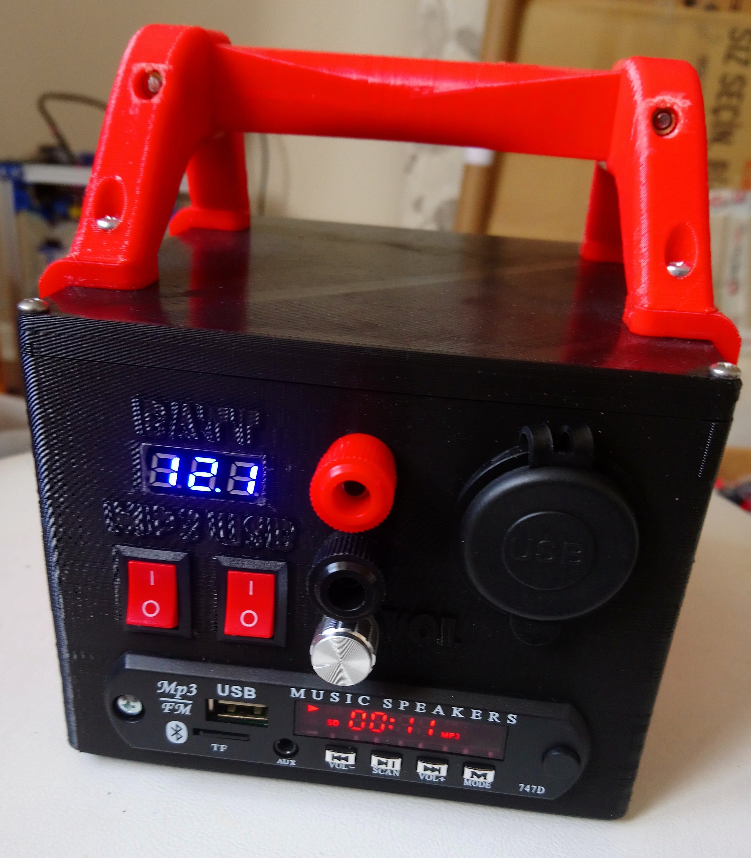 Portable MP3 Player-Power Supply-USB Charger-Bluetooth Speaker