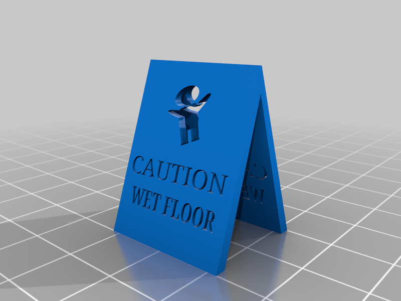 Caution! Wet Floor Sign