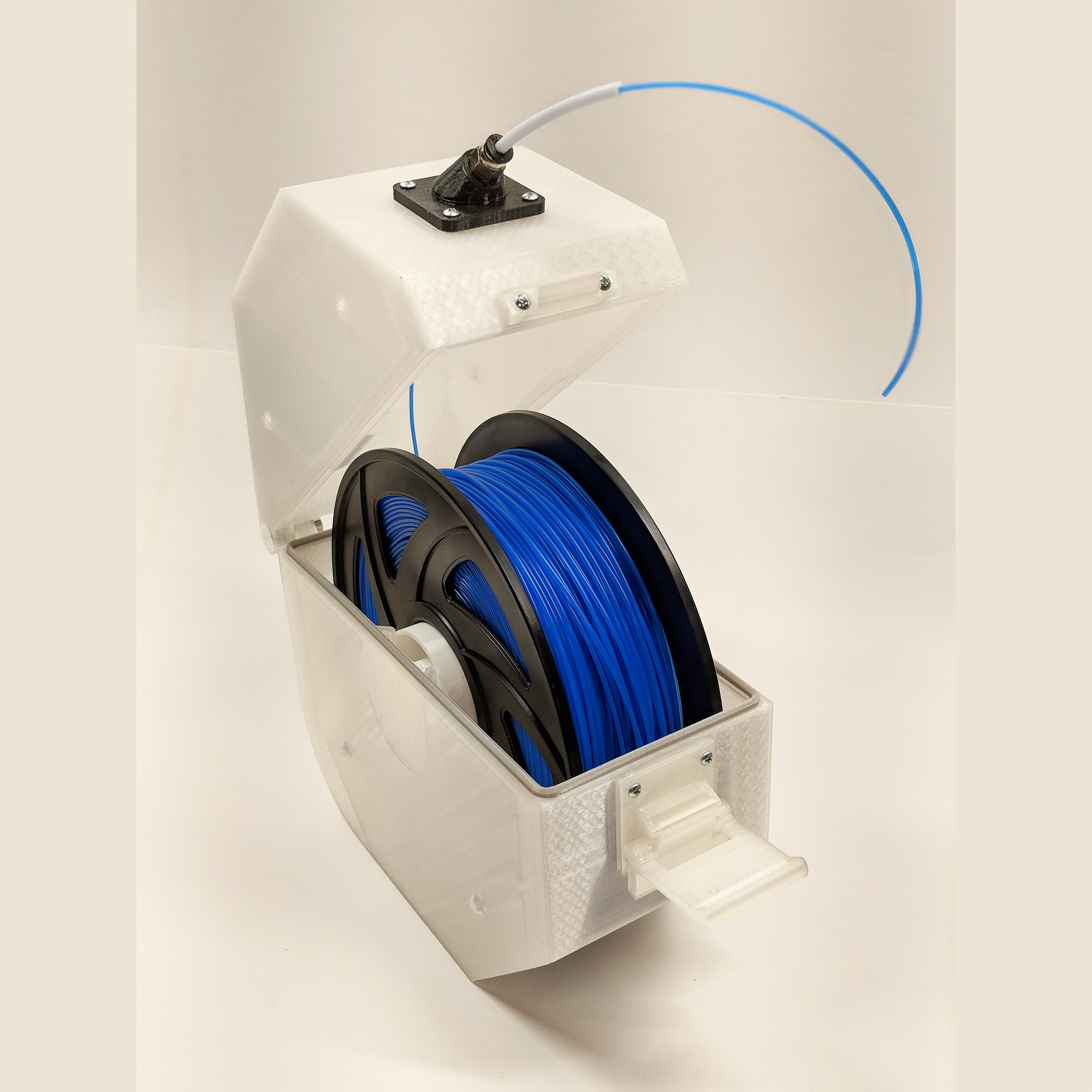 Parametric Enclosed Stackable Spool Holder