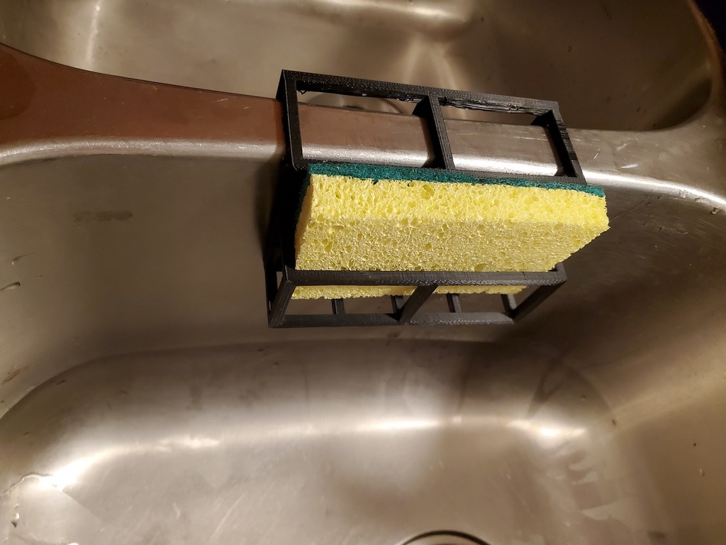 Kitchen Sink Sponge Holder (Remixed, less material)