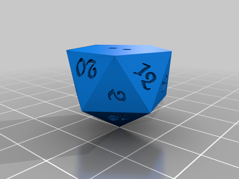 D20 With Guide Holes