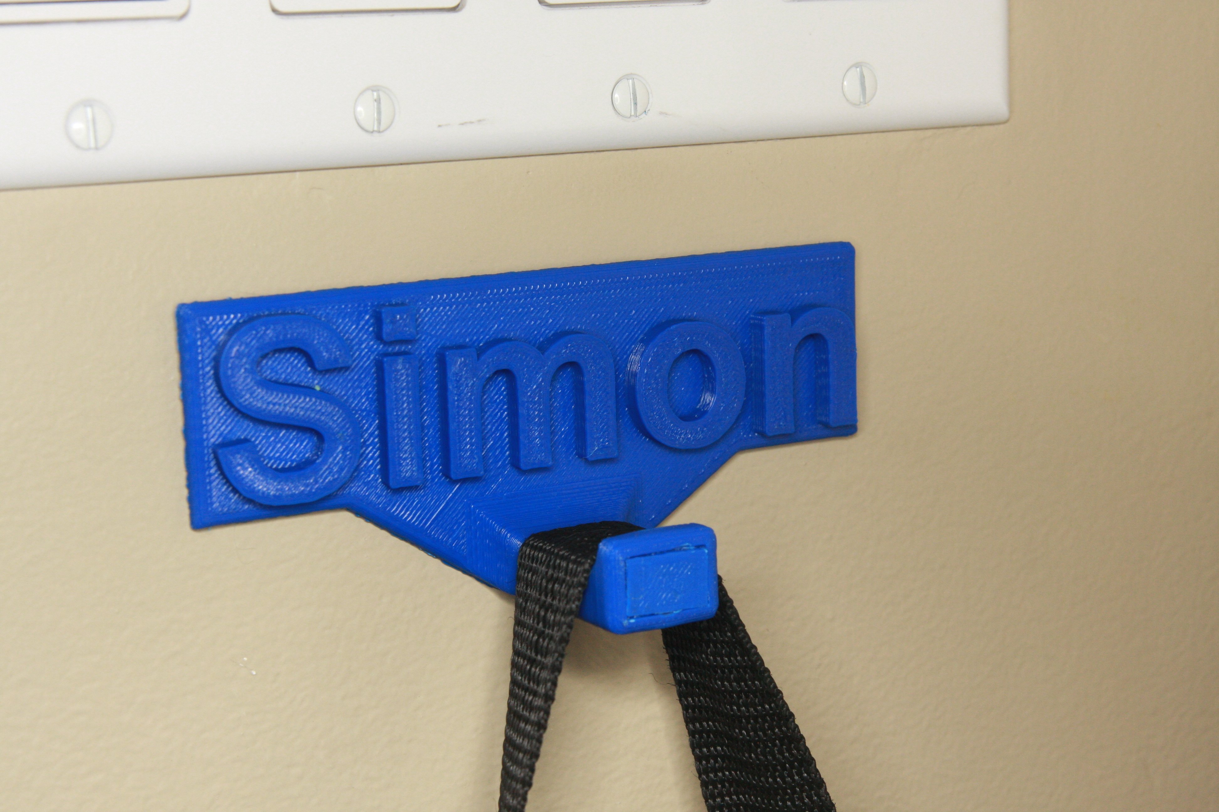 Name plate hook