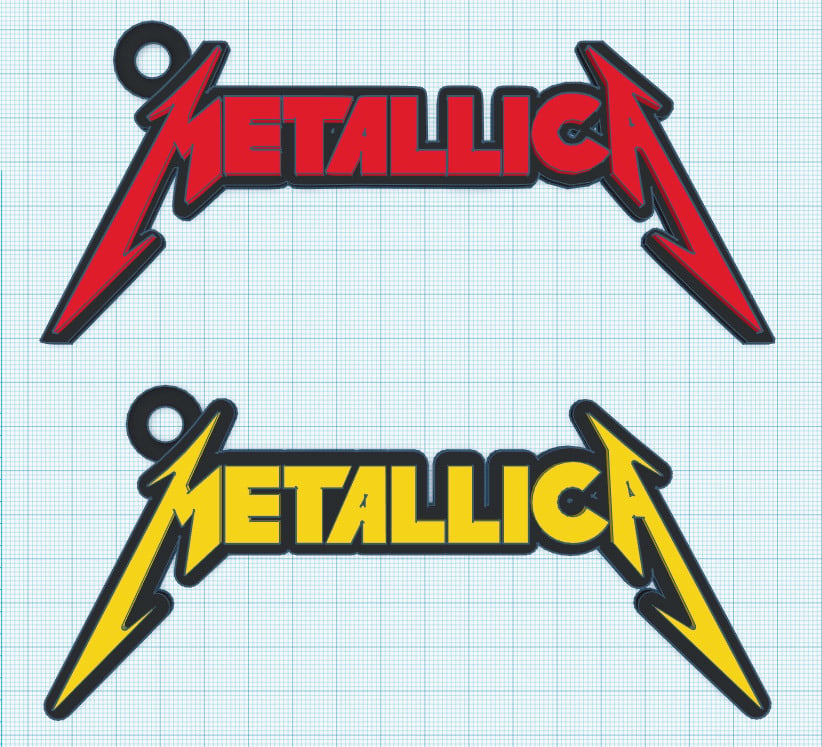 Metallica Keychain (round or sharp edges)