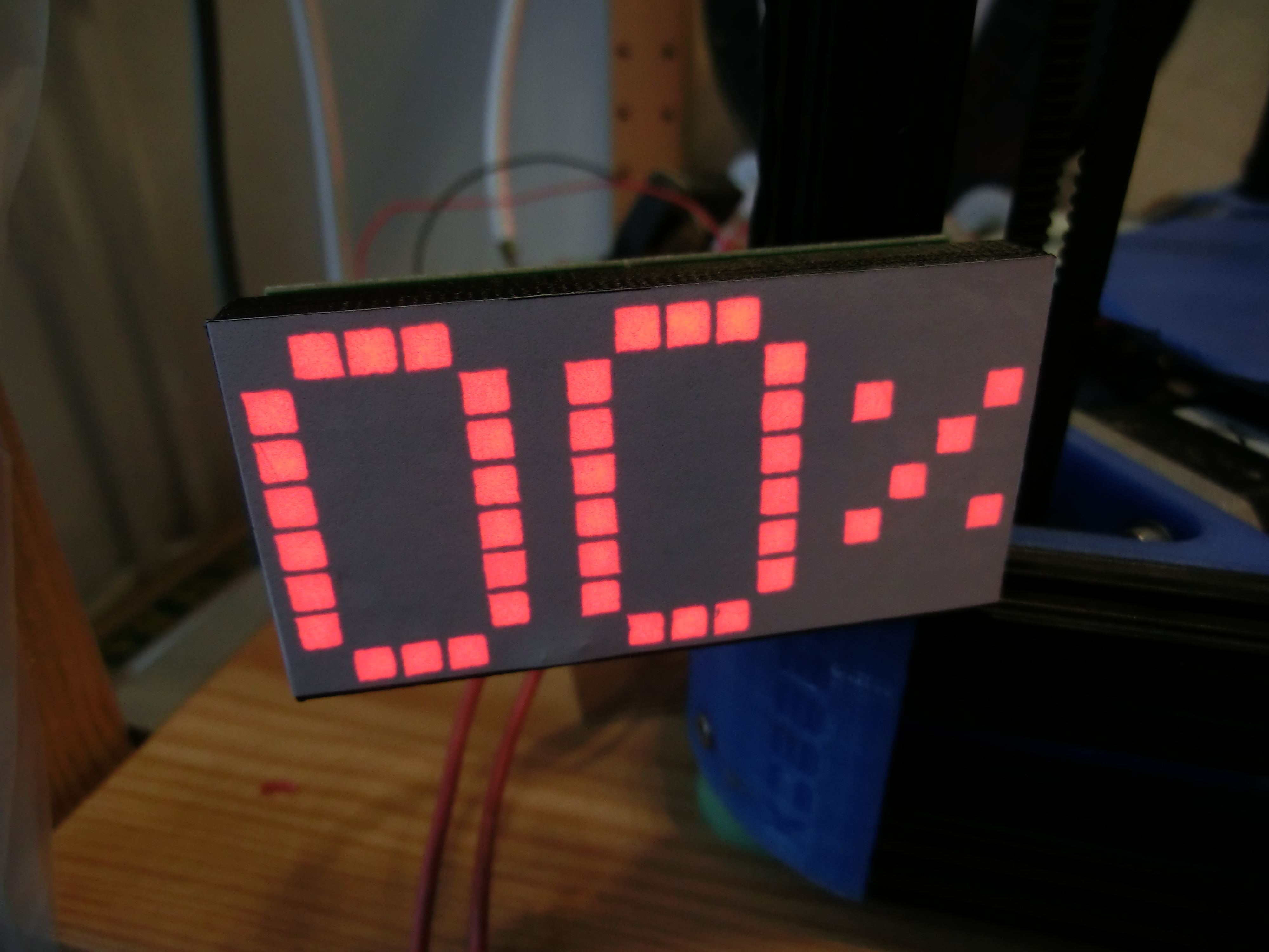 Square pixel covers for 8x8 LED matrix modules
