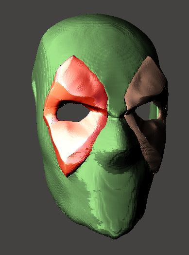 deadpool face shell