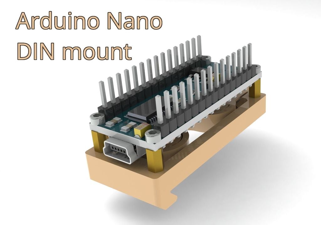 Arduino Nano DIN rail mount