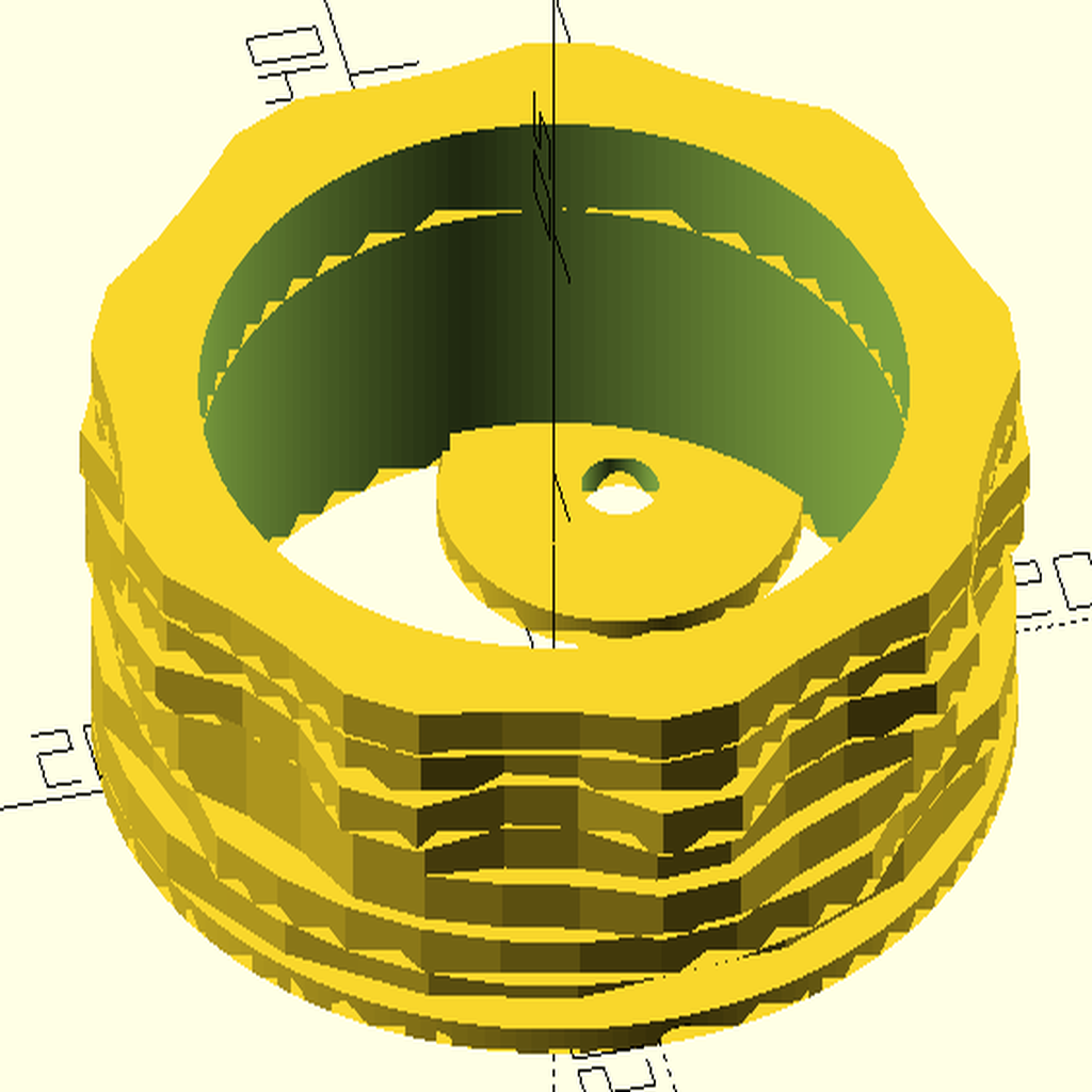 Camwheel for sewing machine OpenScad