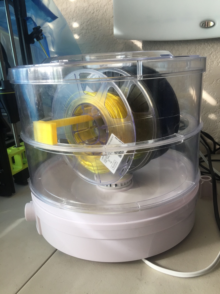 PrintDry vertical conversion OR turn a food dehydrator into a filament dryer