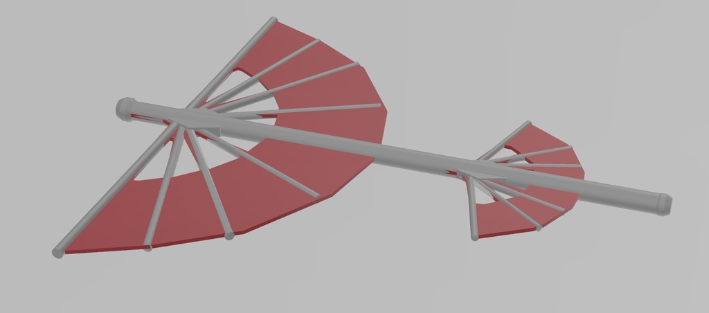 Multi-Material Avatar The Last Airbender Staff Glider