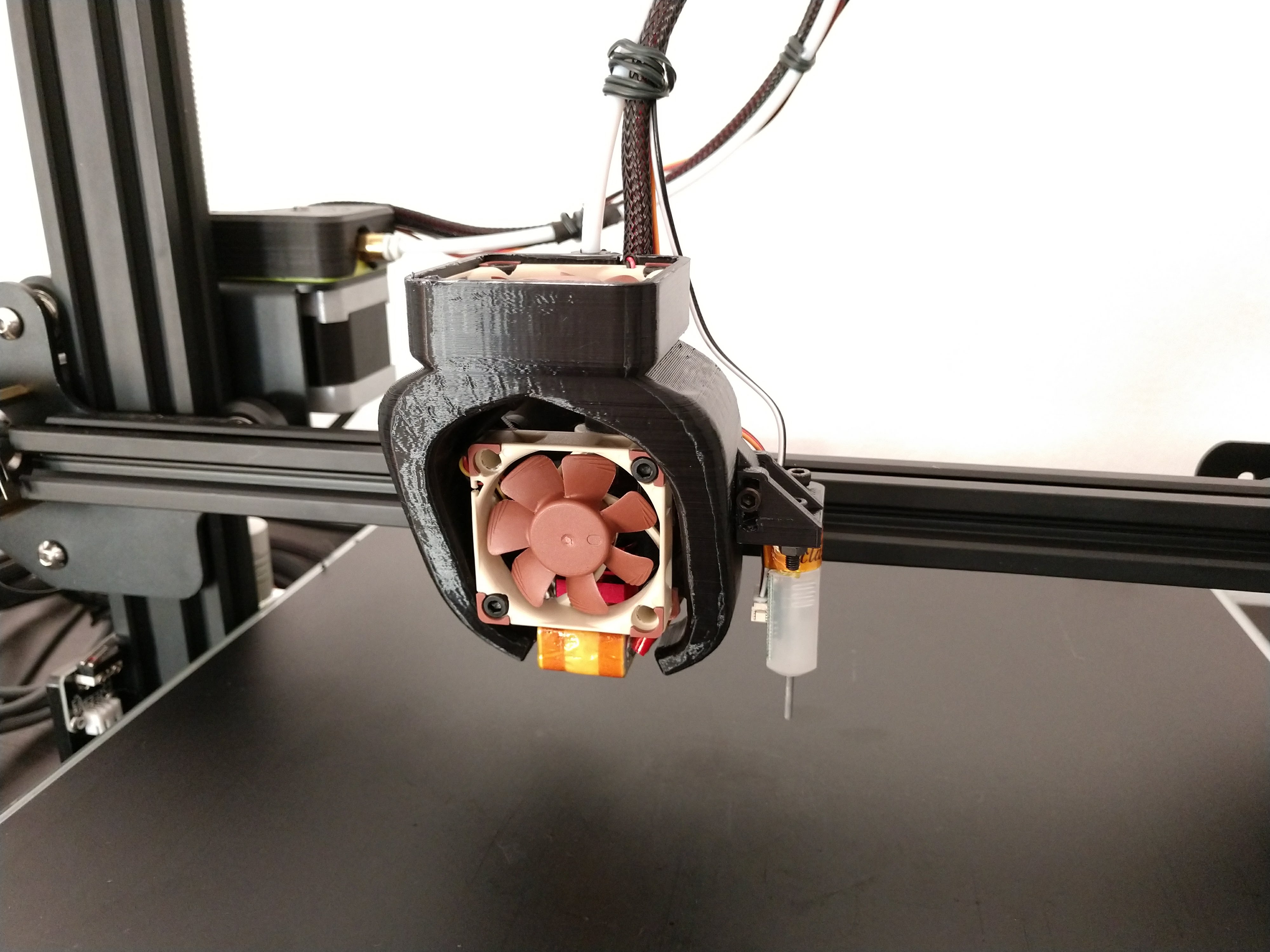BLTouch Holder (Remixed CR-10 hanging 40mm fan/part cooler)