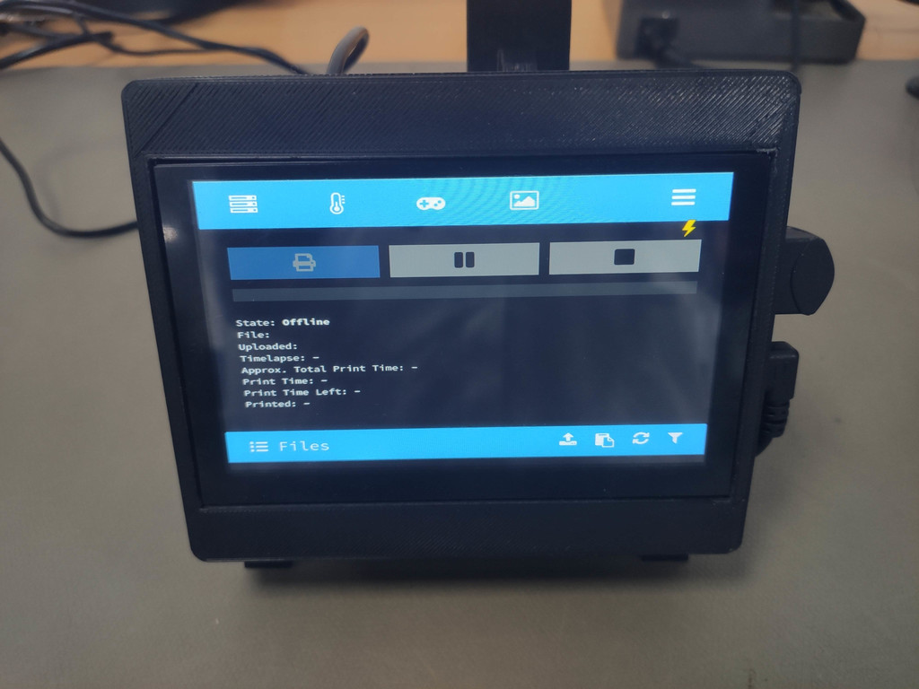 5 Inch Touch LCD & RPi 3 cases for OctoPi