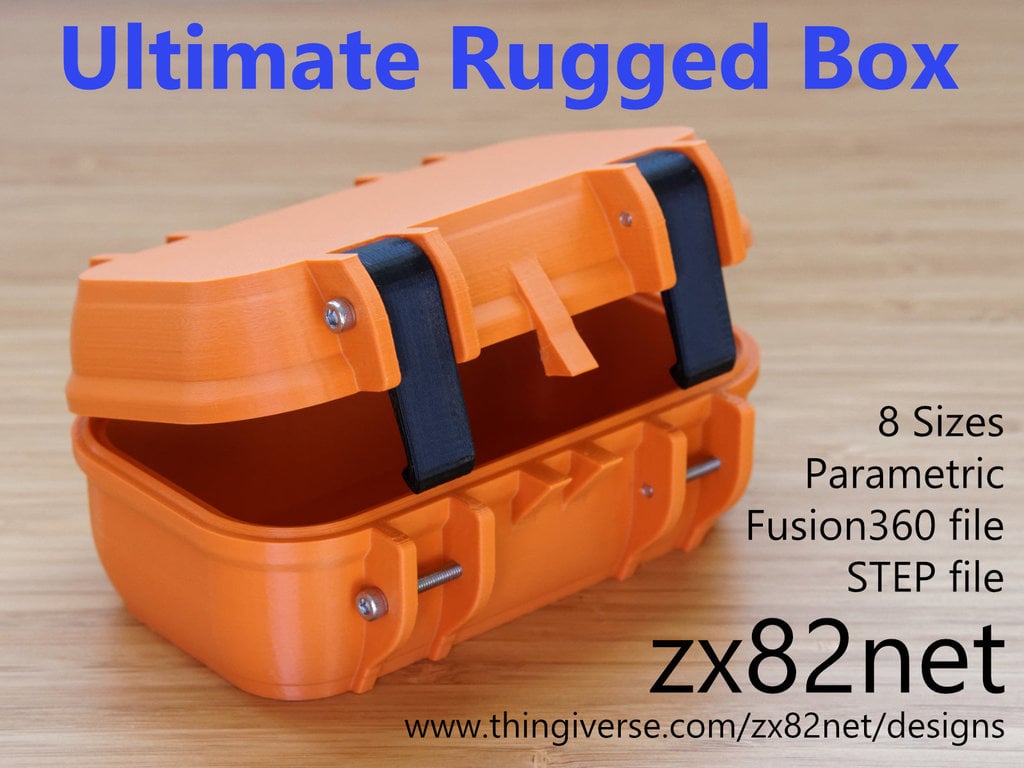 zx82net Ultimate Parametric Rugged Box - Snap Closure by zx82net