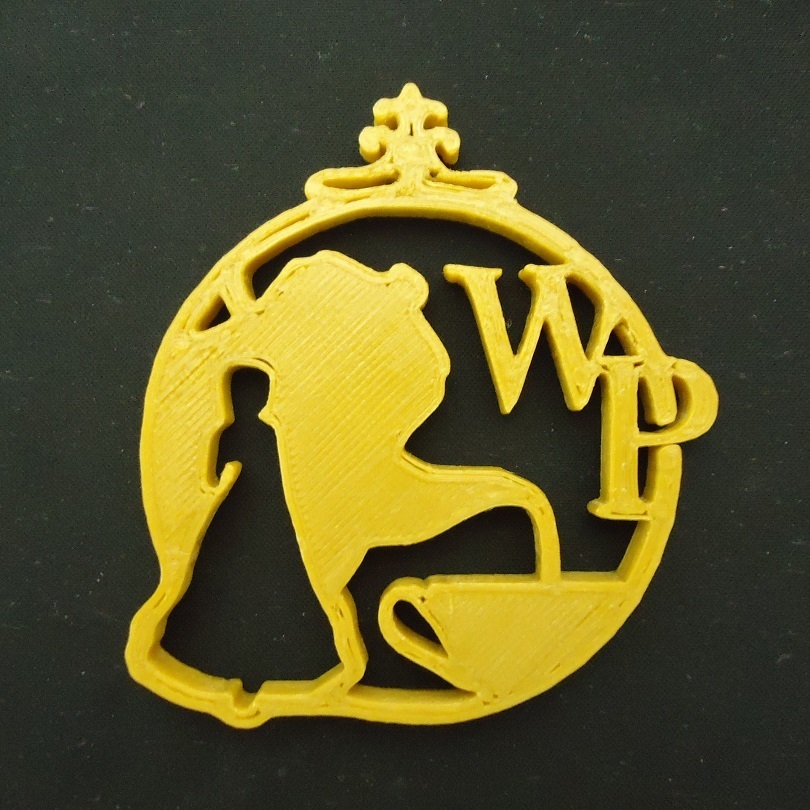 Japanese Classical Maid Cafe Wonder Parlor 3D Print Charm (Unofficial)