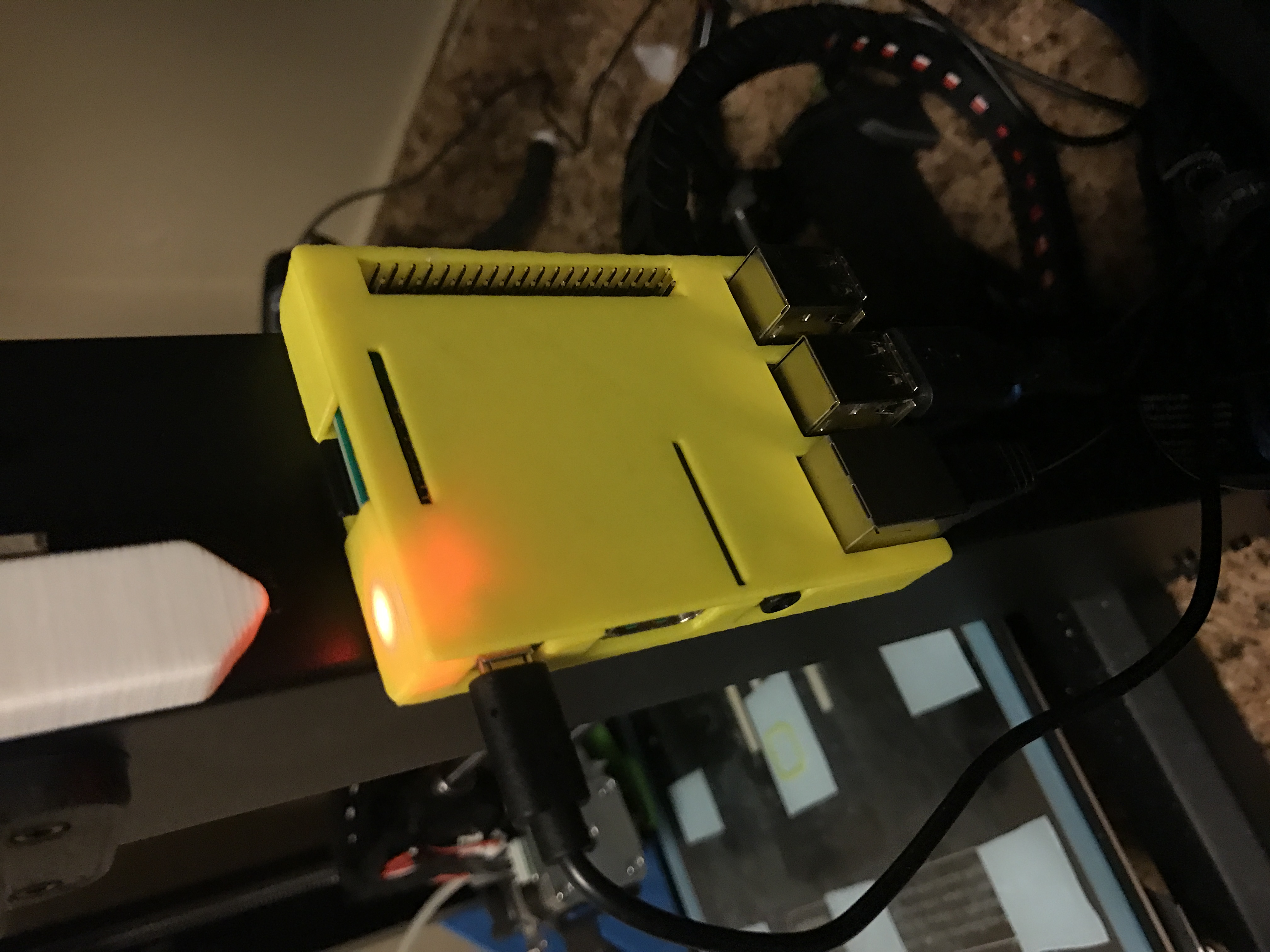Wanhao i3 Clip on Raspberry Pi Octoprint Case