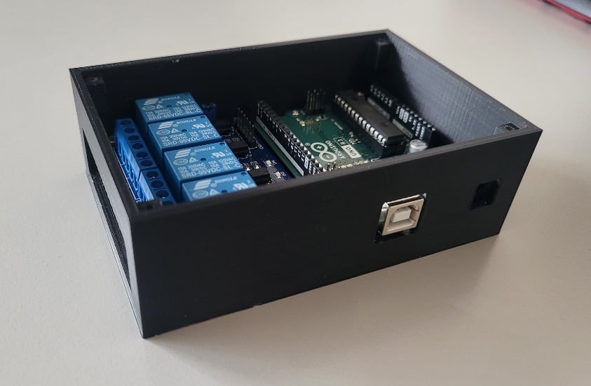 Case for Arduino Uno R3 & 4 Relay Modules