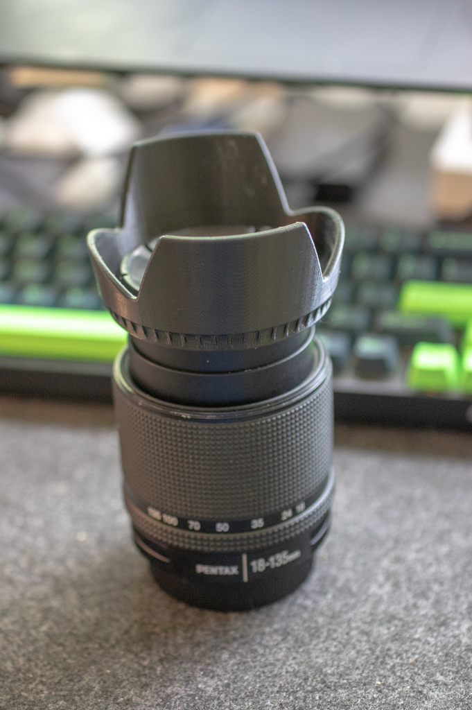 Camera (Lens) Hood for Pentax SMC DA 18-135mm (UPDATED!)