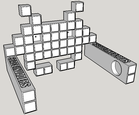 Space Invaders toilet paper holder