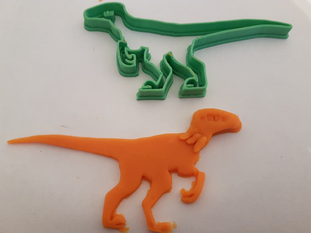 Velociraptor Cookie/Fondant/Playdough Cutter