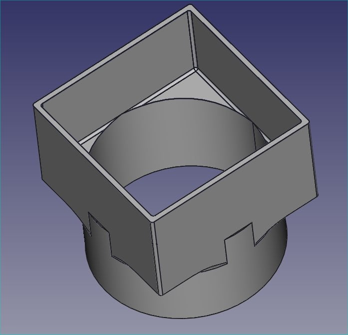 Gutter DownPipe ShapeShifter (square to round adaptor)