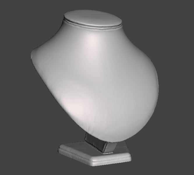 Necklace stand 3D scan