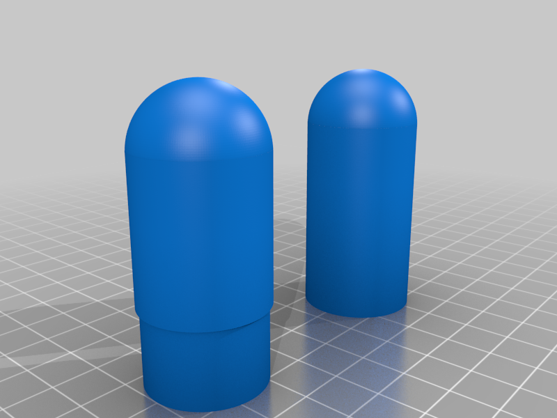 My Customized Cylindrical container (parametric, rounded ends, two parts)