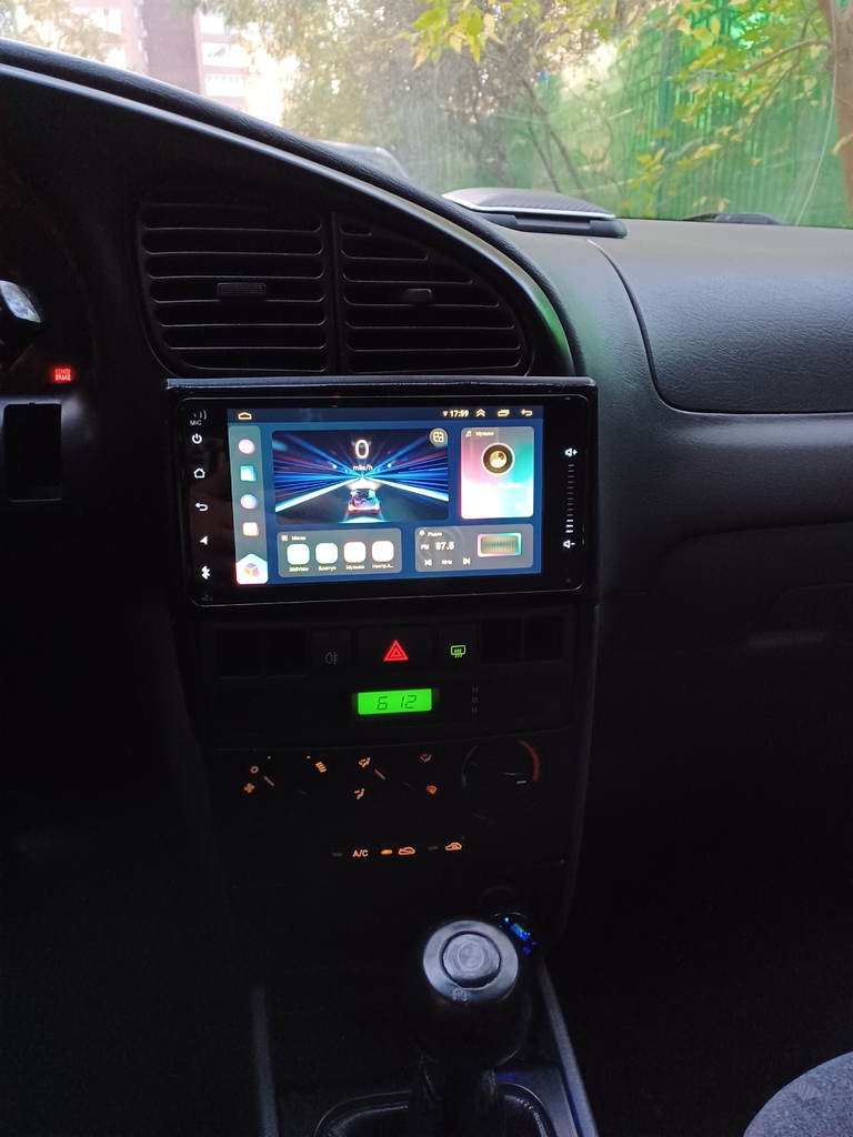 2-DIN Android 14 Multimedia center. Fits for Kia Spectra 1.6 S6D