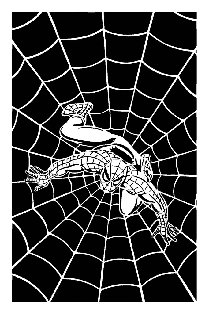 Spiderman stencil 16