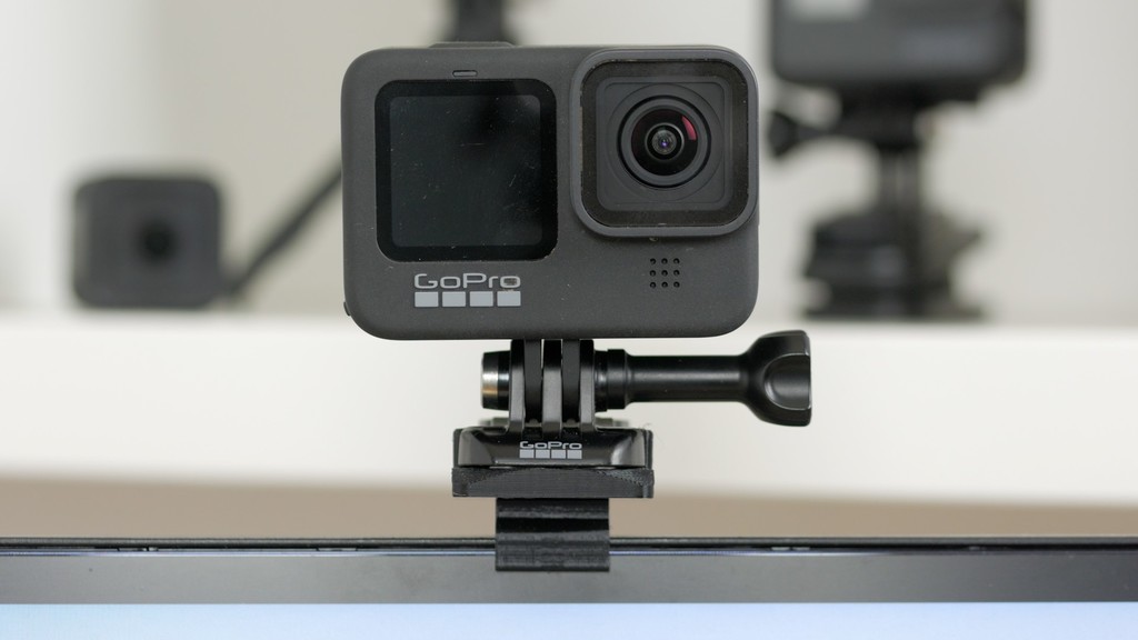 LG Monitor GoPro mount clip