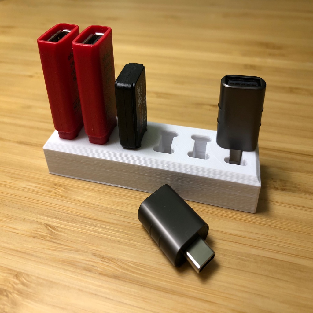 USB Stick Type A and Type C Holder