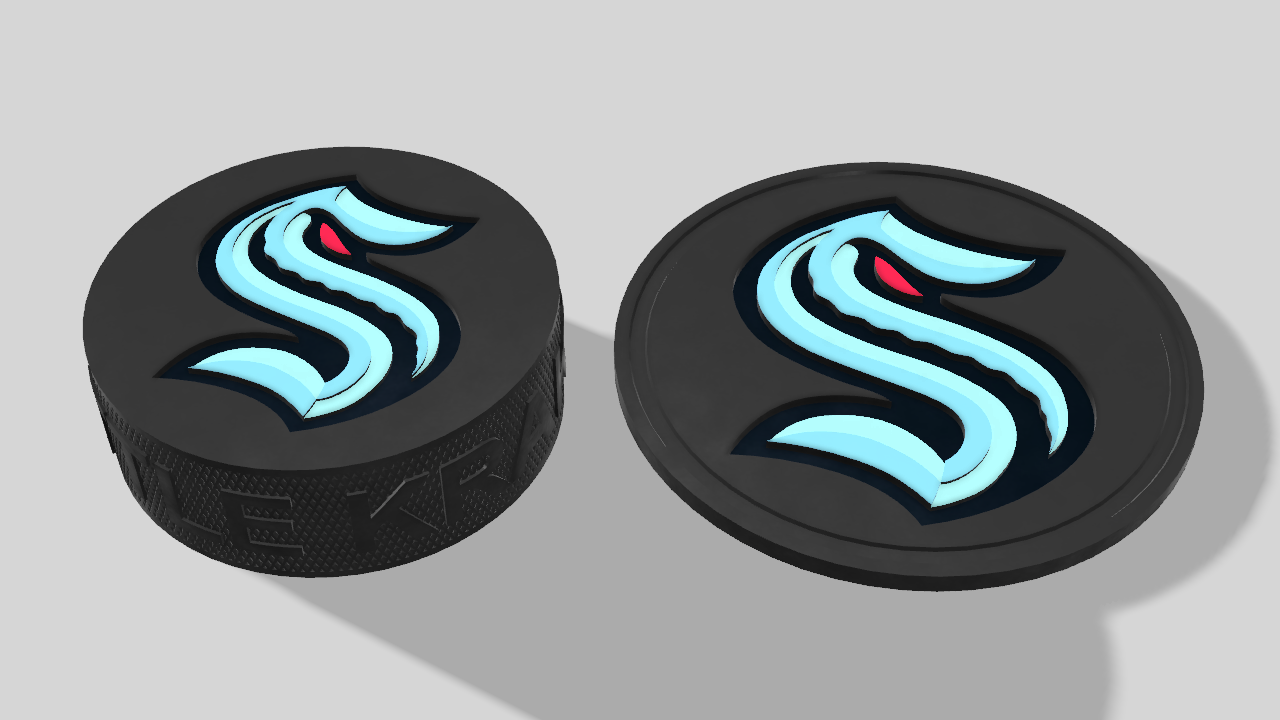 Seattle Kraken Puck & Coaster