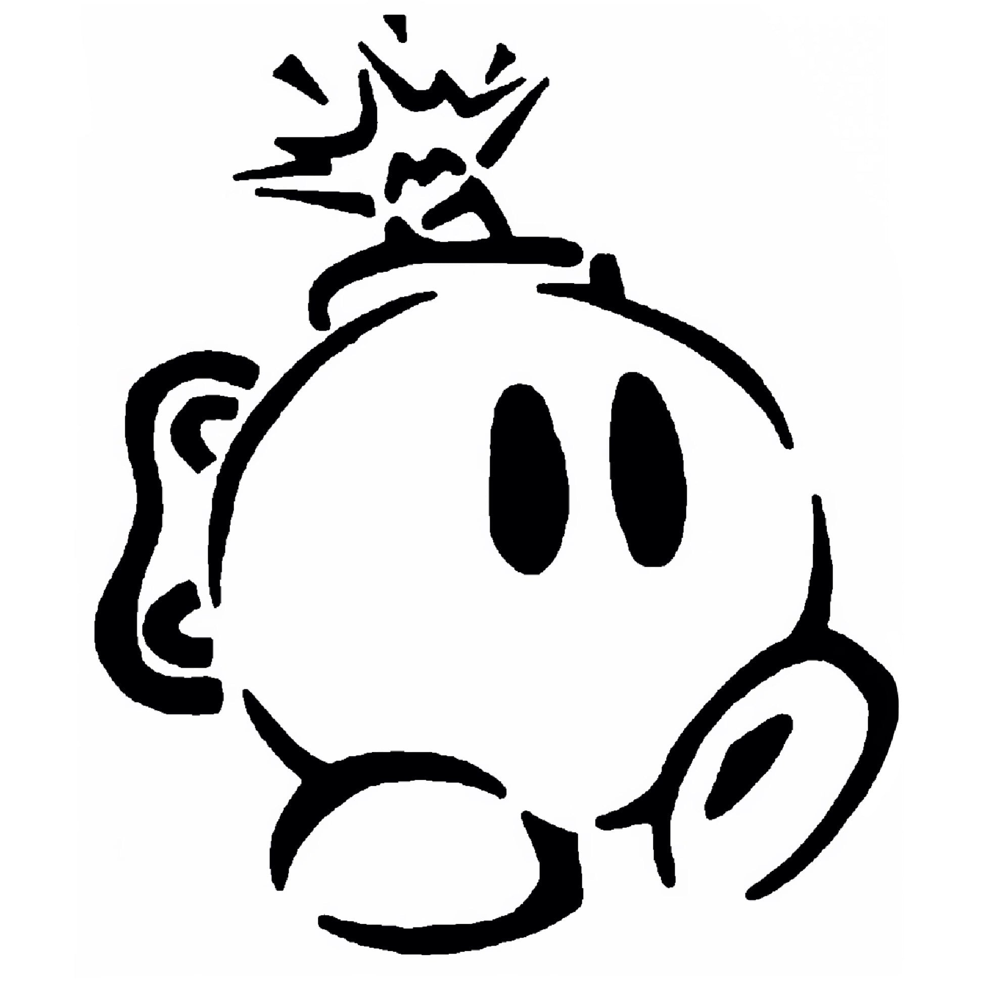Bob-omb stencil