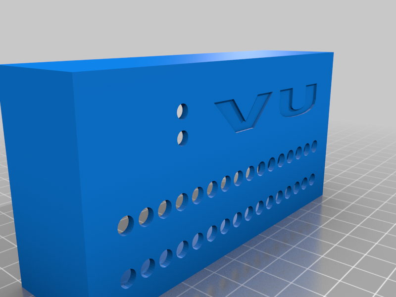 MCU VU Meter Case front