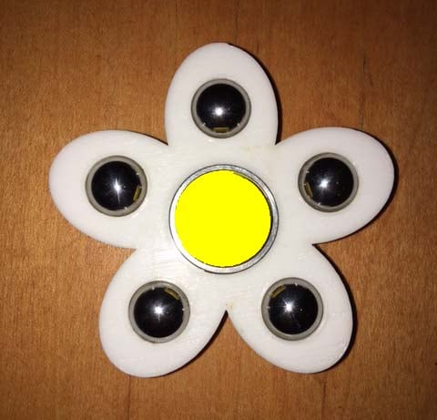 Flower fidget spinner