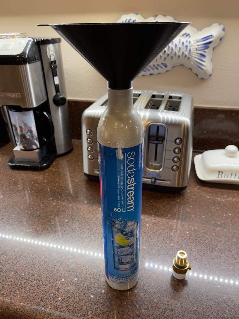 Soda Stream Bottle - Dry Ice Funnel