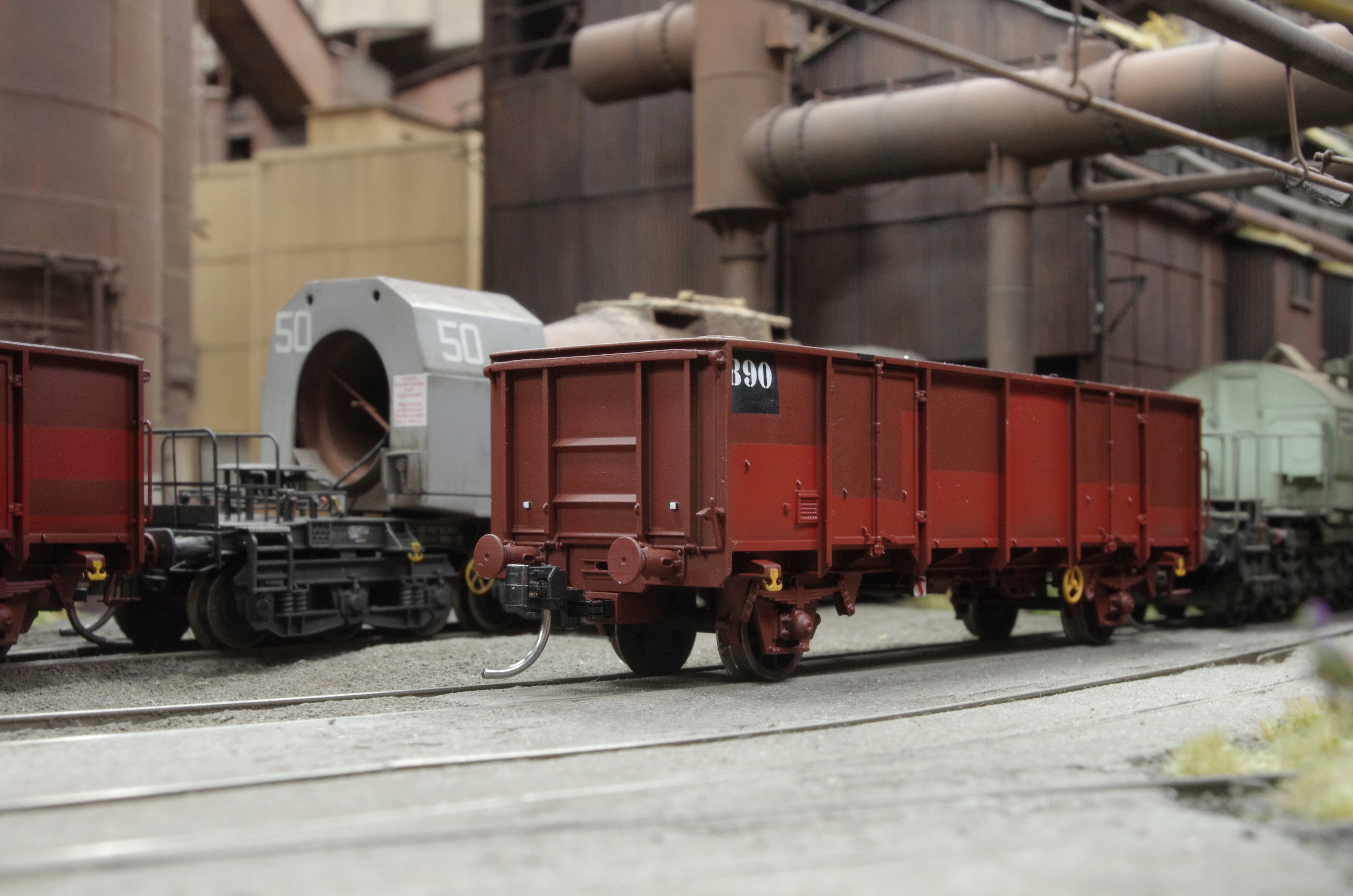 H0 scale NMBS SNCB freight car/torpedo spacer car E type 1215A4