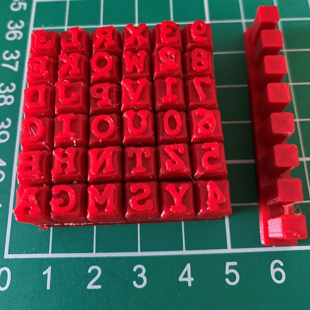 Customisable Letters Stamp Set with holder and jig