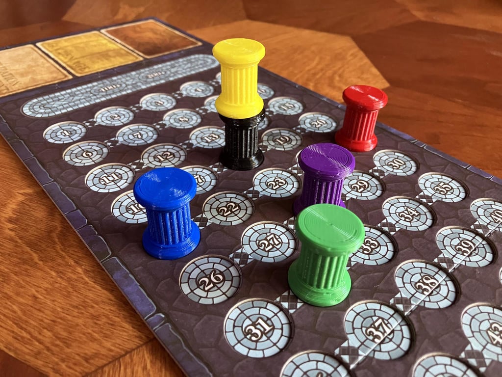 Mosaic Board Game Score Markers and Base Rings