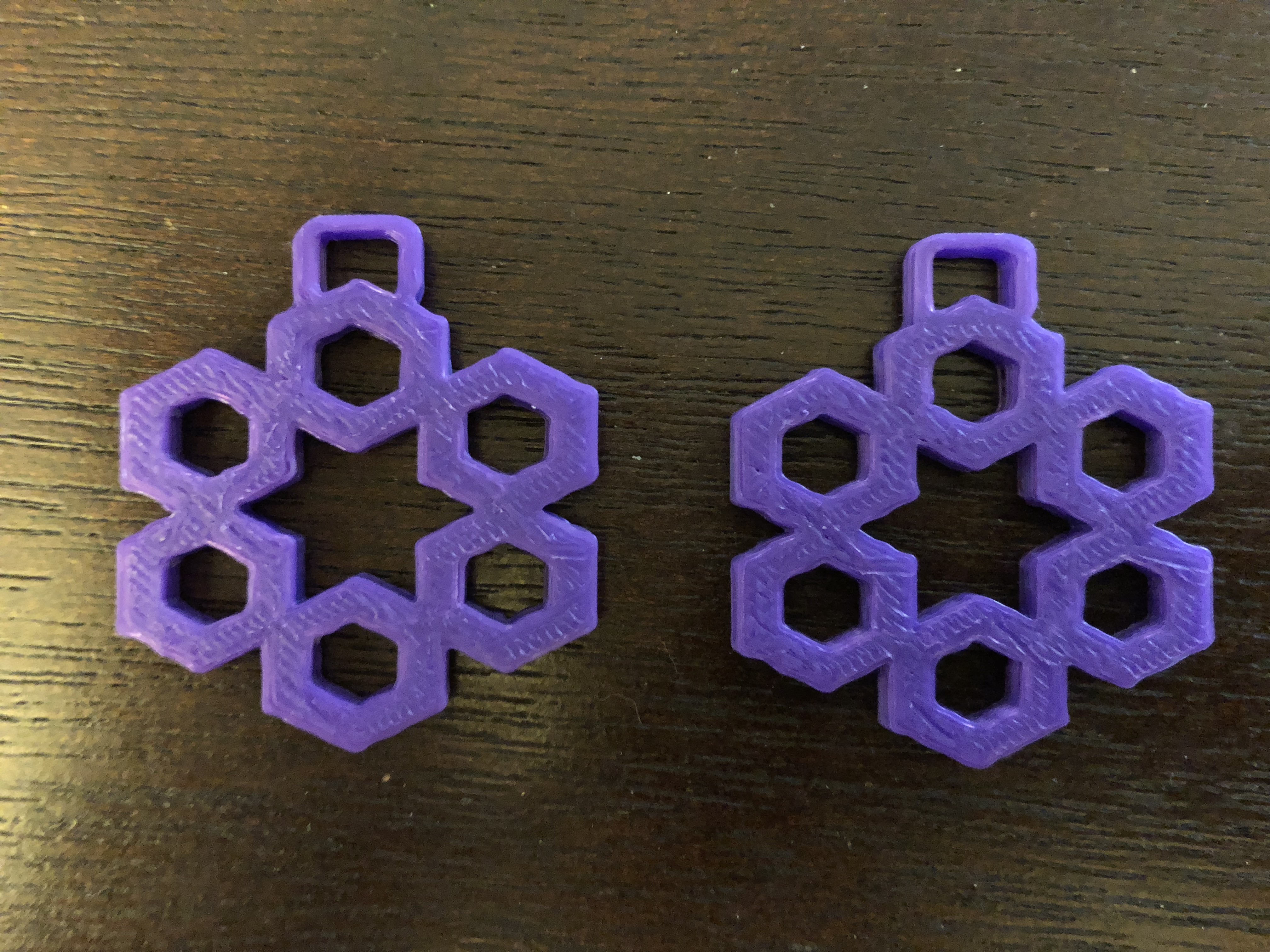 Polygon Flower Earrings