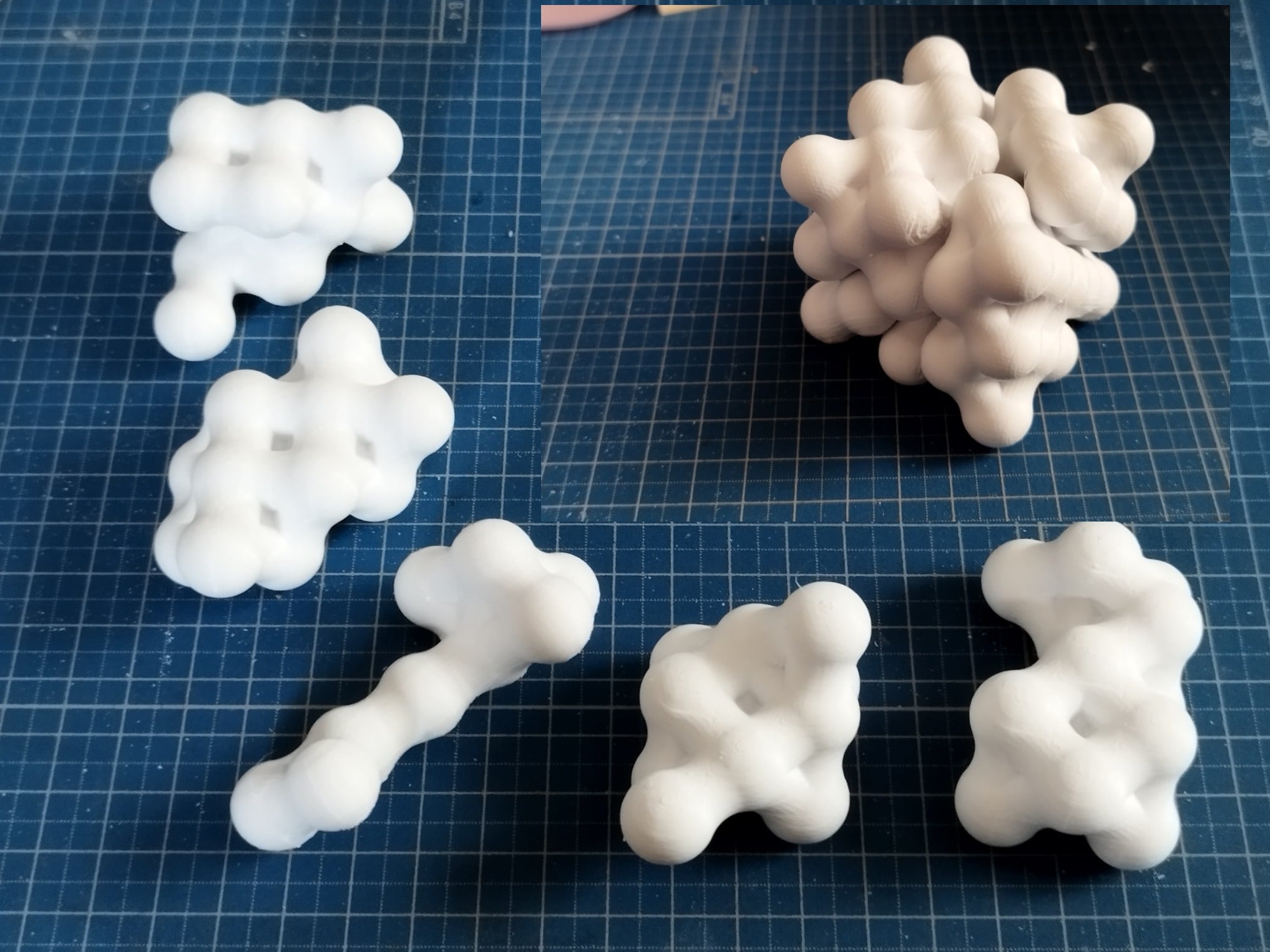 3D Puzzle Face-centered cubic 5pices