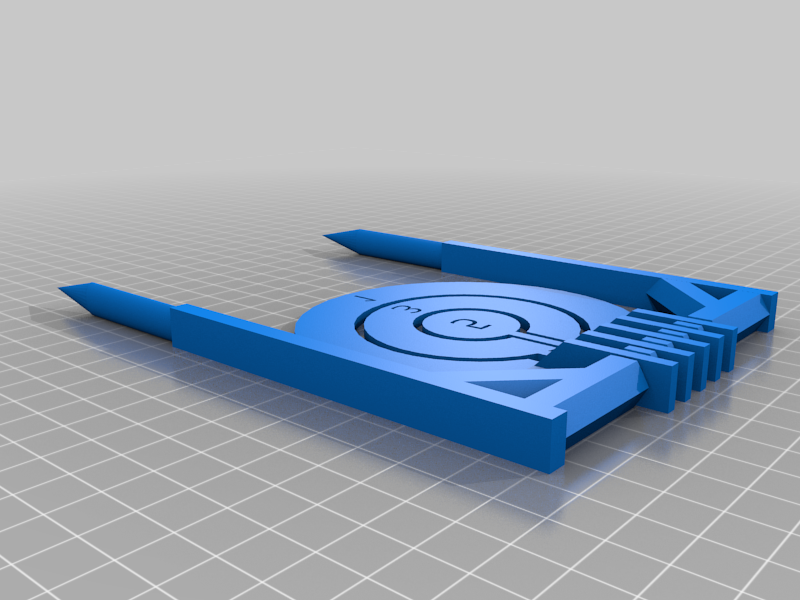 Print-in-place target spinners stake