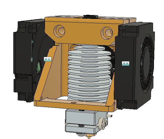 Flsun QQs Hotend Mount
