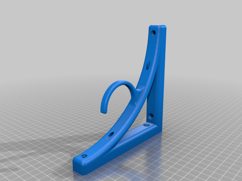 shelf bracket with hook