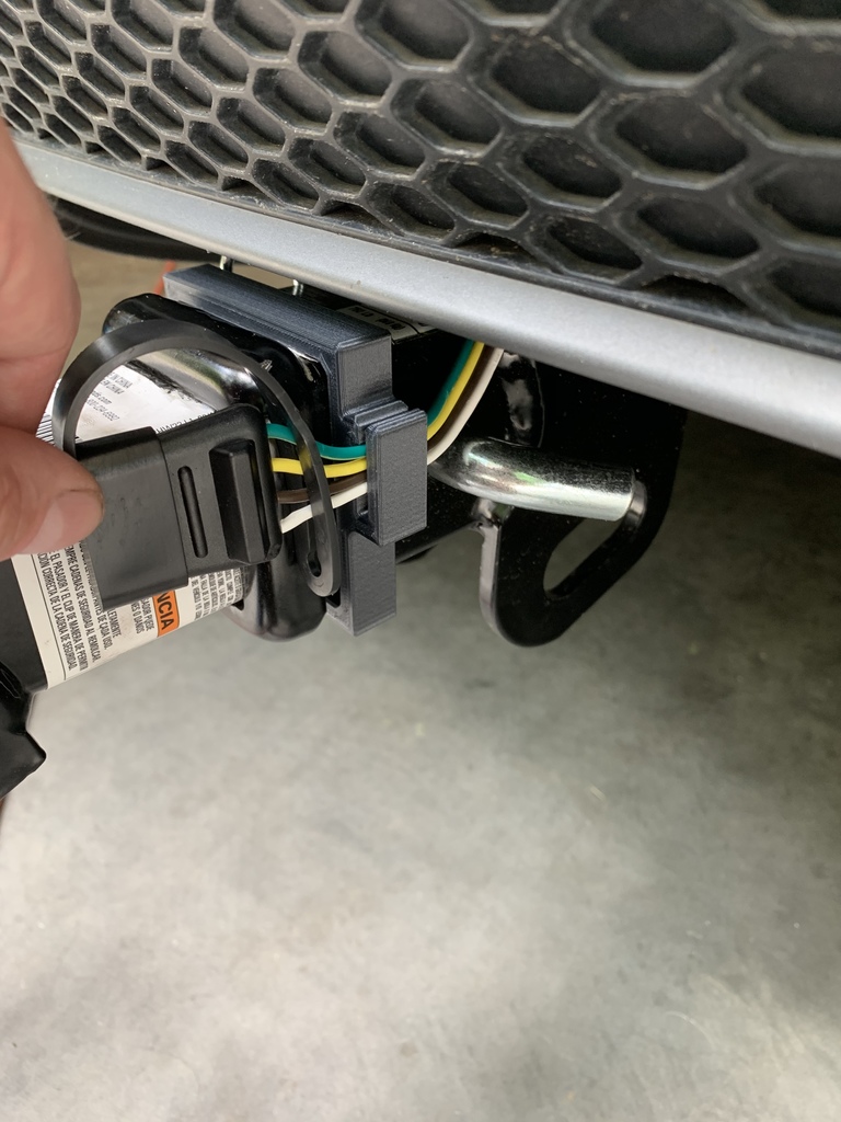 Trailer connector holder
