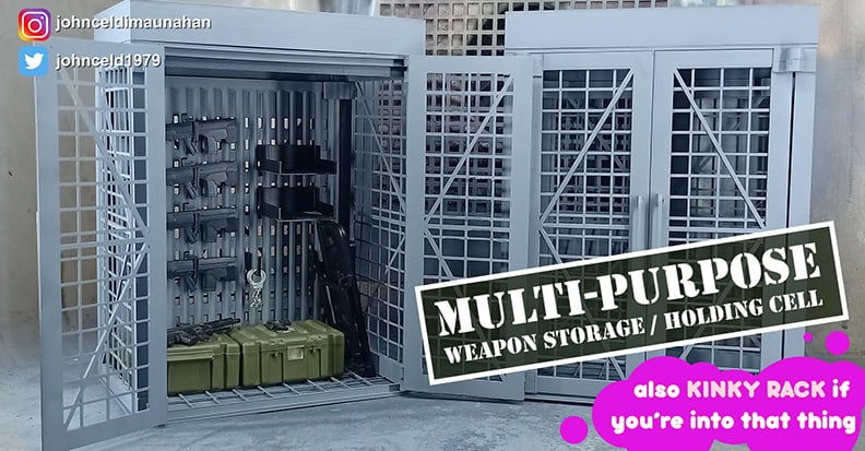 1/12 - 1/10 Scale Multi Purpose Weapon Storage and Holding Cell