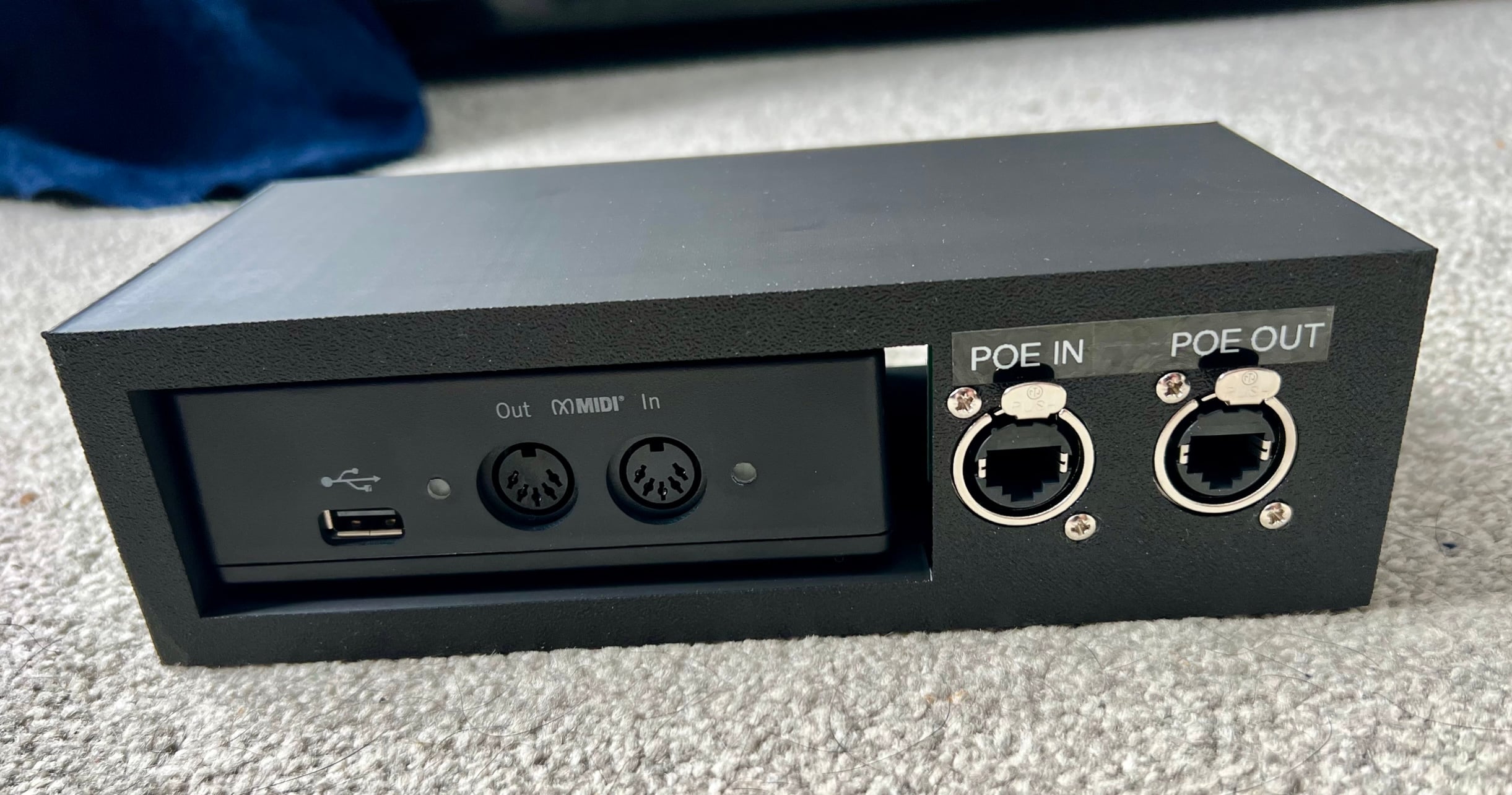 Bome Box MIDI Interface Enclosure and Ethercon Panel