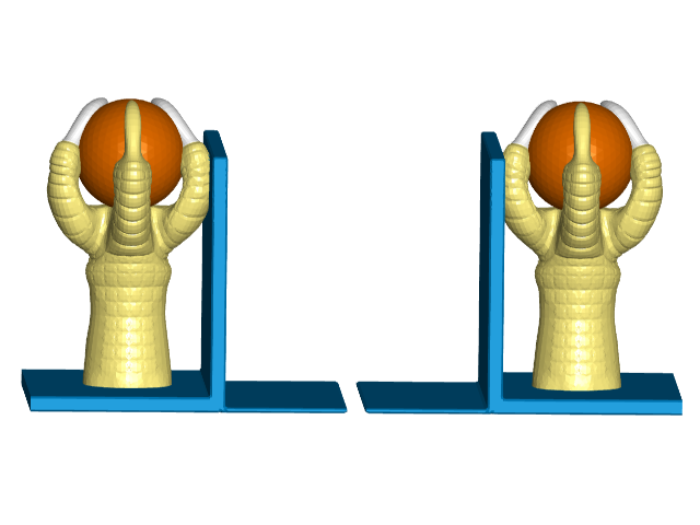 Eagle Claw/Ball Bookends (Left and Right)