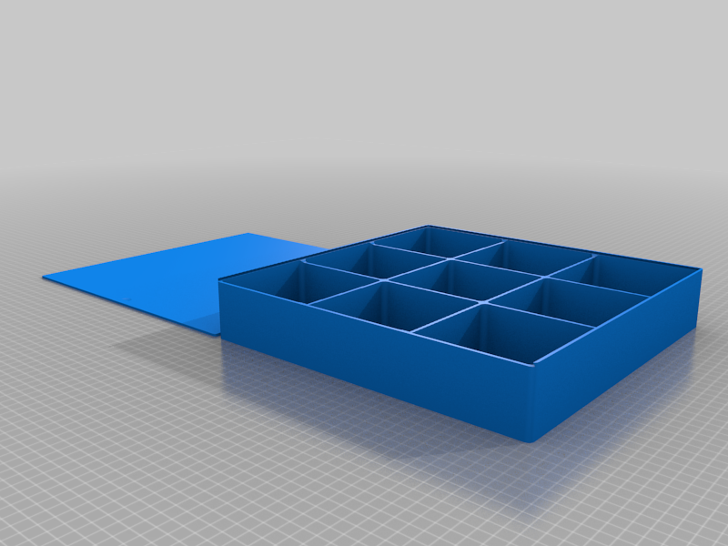 My Customized Enhanced parameterized compartment box with rounded inner- and outer edges w/lid