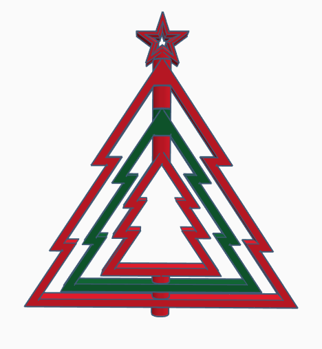 Spinning Christmas Tree (Dual-Extrusion)