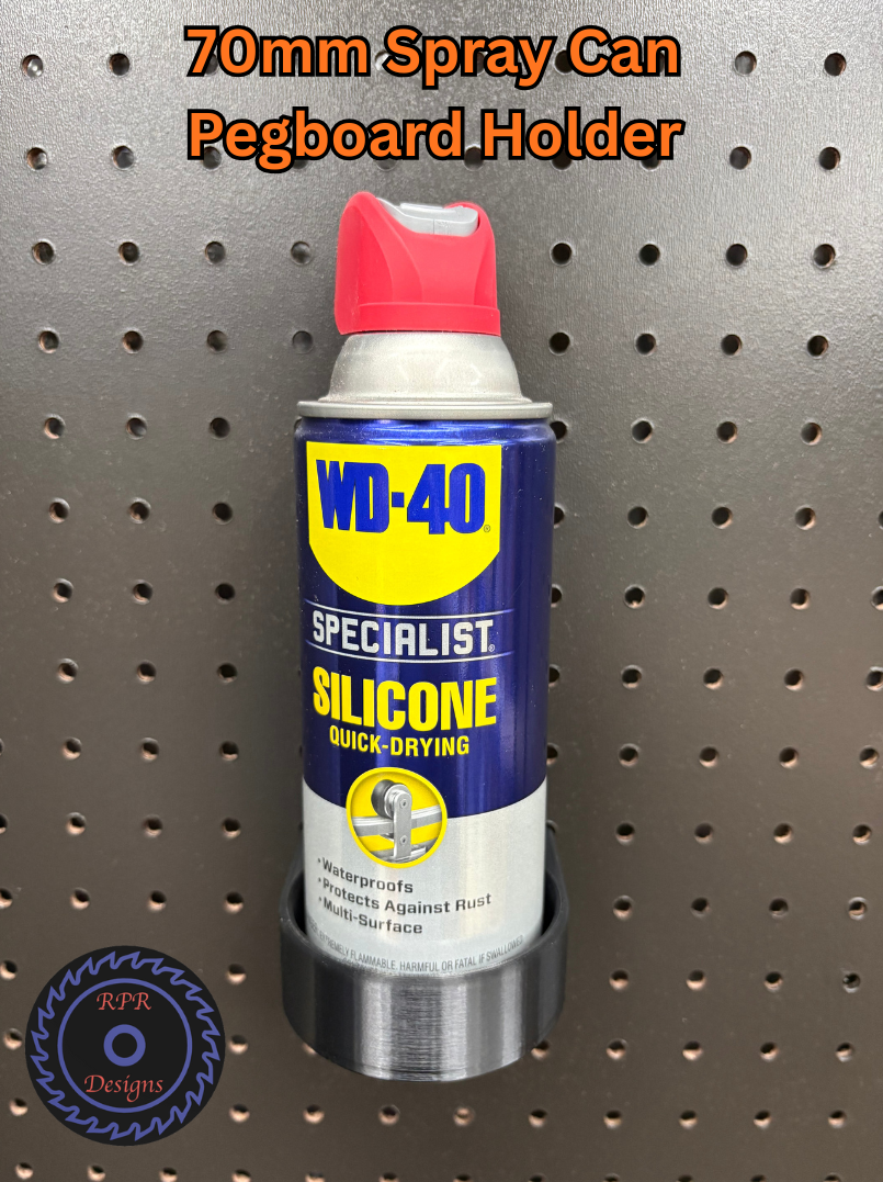 70mm Spray Can Pegboard Holder