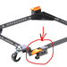 Htc Heavy Duty Adjustable Mobile Base Foot Pedal 3D model